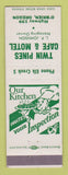 Matchbook Cover - Twin Pines Cafe Motel O'Brien OR