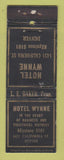 Matchbook Cover - Hotel Wynne Denver Colorado WORN