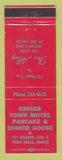 Matchbook Cover - Griggs Town Motel Pancake Restaurant Twin Falls ID