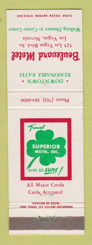 Matchbook Cover - Boulevard Motel Las Vegas NV