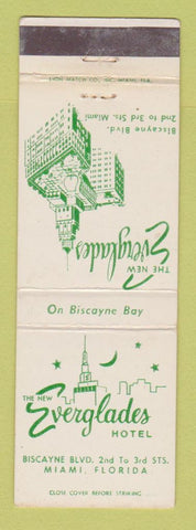 Matchbook Cover - Everglades Hotel Miami FL