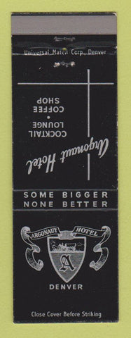 Matchbook Cover - Argonaut Hotel Denver Colorado