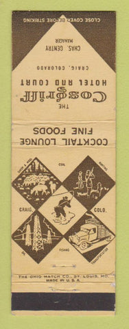 Matchbook Cover - Cosgriff Hotel Craig Colorado