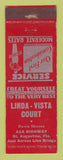 Matchbook Cover - Linda Vista Court Motel St Augustine FL WEAR