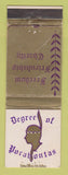 Matchbook Cover - Degree of Pocahontas Club? WORN