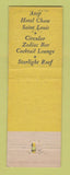 Matchbook Cover - Hotel Chase St Louis MO Chase Roof