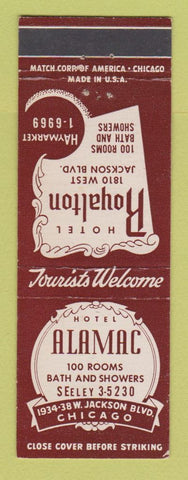 Matchbook Cover - Hotel Royalton Alamac Chicago IL