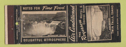 Matchbook Cover - Rogerson Hotel Twin Falls ID