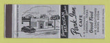Matchbook Cover - Park Inn Cafe Sonora TX