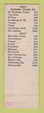 Matchbook Cover - Park Inn Cafe Sonora TX