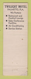 Matchbook Cover - Twilight Motel St Petersburg FL