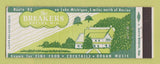 Matchbook Cover - Breakers Restaurant Racine WI