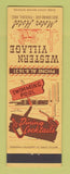 Matchbook Cover - Western Village Motor Hotel Phoenix AZ Cactus