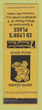 Matchbook Cover - Ed Lyon's Place White Plains NY restaurant