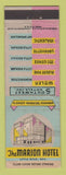 Matchbook Cover - Marion Hotel Little Rock AR