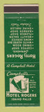 Matchbook Cover - Campbell's Hotel Rogers Idaho Falls ID