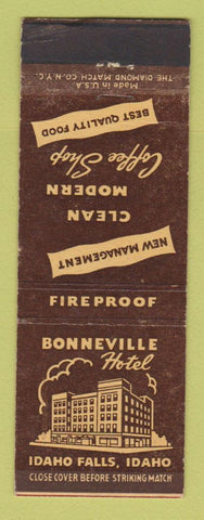 Matchbook Cover - Bonneville Hotel Idaho Falls ID WEAR