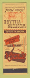 Matchbook Cover - Western VIllage Motor Hotel Phoenix AZ
