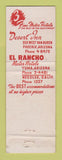 Matchbook Cover - Desert Inn Phoenix AZ WEAR