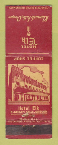Matchbook Cover - Hotel Elk Klamath Falls OR WEAR