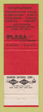 Matchbook Cover - Plaza Inn Boise ID