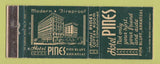 Matchbook Cover - Hotel Pines Pine Bluff AR