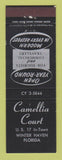 Matchbook Cover - Camellia Court Motel Winter Haven FL