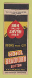 Matchbook Cover - Hotel Bradford Boston MA