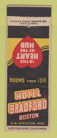 Matchbook Cover - Hotel Bradford Boston MA