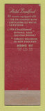 Matchbook Cover - Hotel Bradford Boston MA