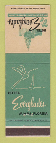 Matchbook Cover - Hotel Everglades Miami FL