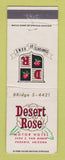 Matchbook Cover - Desert Rose Motor Hotel Phoenix AZ