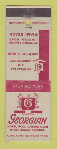 Matchbook Cover - Georgian Hotel Miami Beach FL