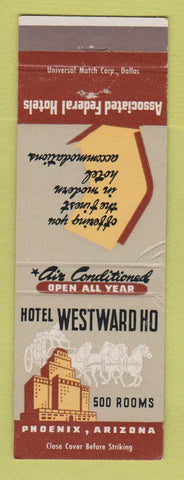 Matchbook Cover - Hotel Westward Ho Phoenix AZ WEAR