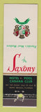 Matchbook Cover - Saxony Hotel Miami Beach FL feature WEAR