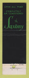 Matchbook Cover - Saxony Hotel Miami Beach FL feature WEAR