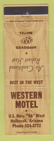 Matchbook Cover - Western Motel Holbrook AZ Route 66