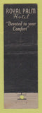 Matchbook Cover - Royal Palm Hotel Miami Beach FL feature