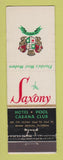 Matchbook Cover - Saxony Hotel Miami Beach FL feature