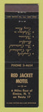 Matchbook Cover - Red Jacket Motel Elmira NY