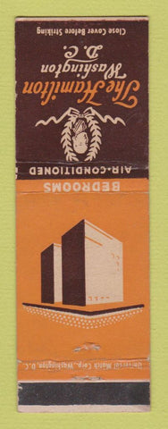 Matchbook Cover - Hamilton Hotel Washington DC