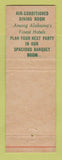 Matchbook Cover - Houston Hotel Dothan AL