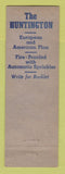 Matchbook Cover - Huntington Hotel St Petersburg FL