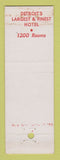 Matchbook Cover - Hotel Book Cadillac Detroit MI