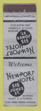 Matchbook Cover - Newport Hotel San Francisco CA