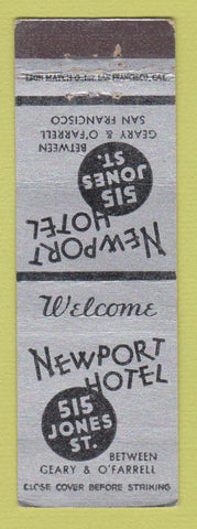 Matchbook Cover - Newport Hotel San Francisco CA