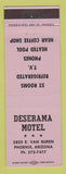 Matchbook Cover - Deserama Motel Phoenix AZ
