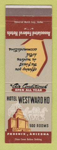 Matchbook Cover - Hotel Westward Ho Phoenix AZ