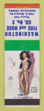 Matchbook Cover - Washington Fire and Hose Danville PA pinup