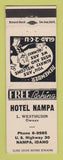 Matchbook Cover - Hotel Nampa ID L Westhusin